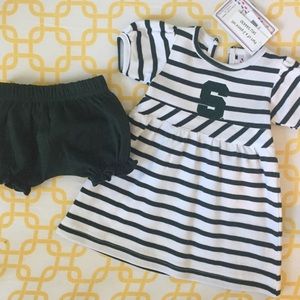Baby Girl MSU Outfit Set NWT 12 Months